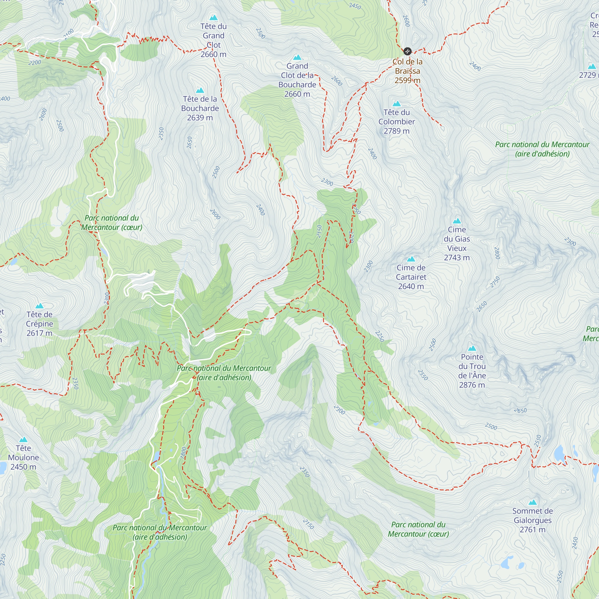 Cabane Pastorale de Sanguinière map