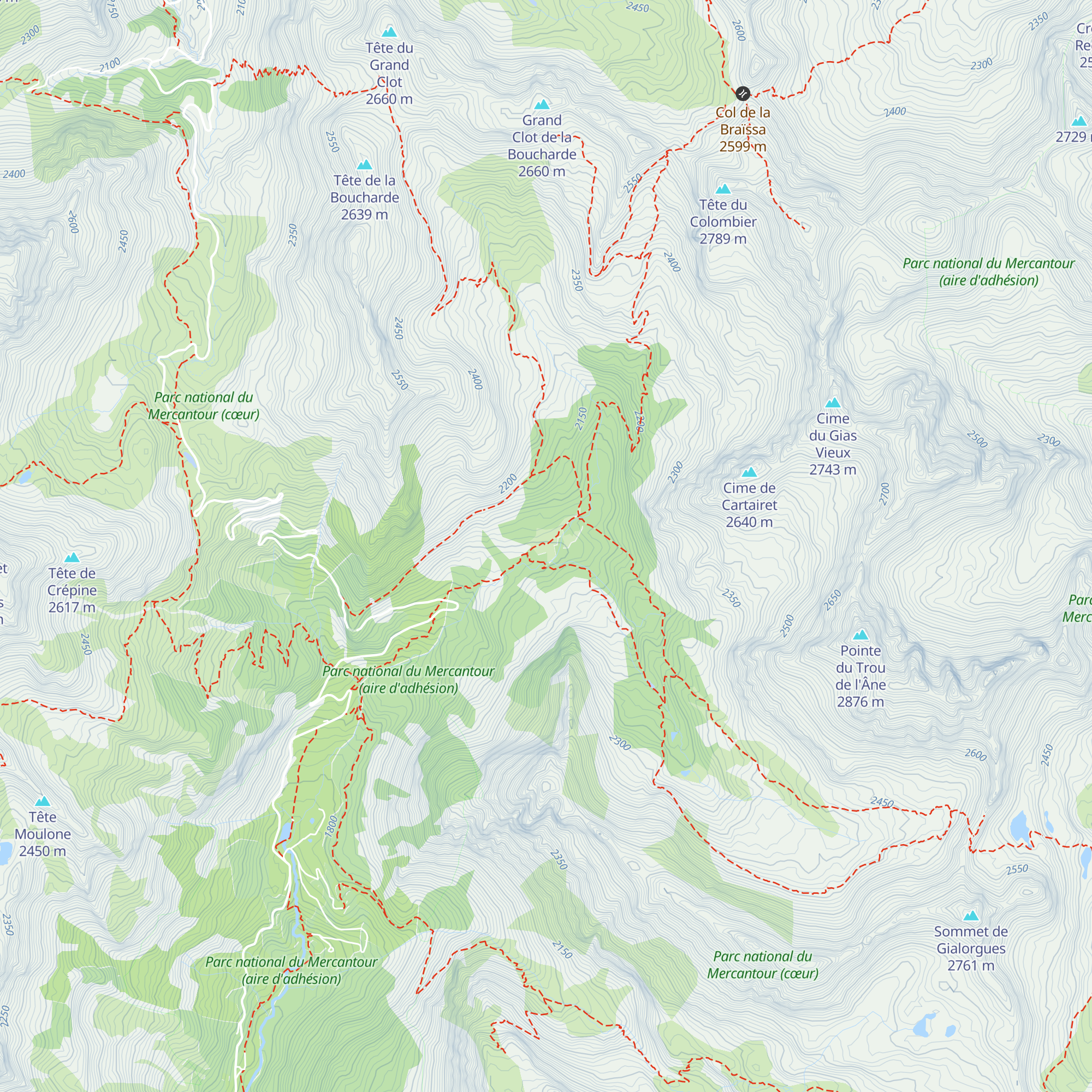 Cabane Pastorale de Sanguinière map