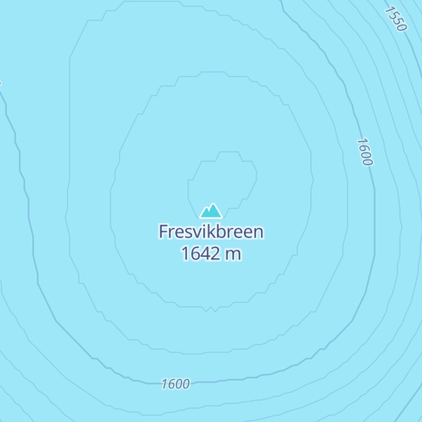 Map of Fresvikbreen