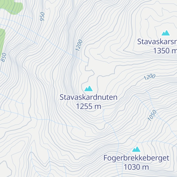 Map of Stavaskardnuten