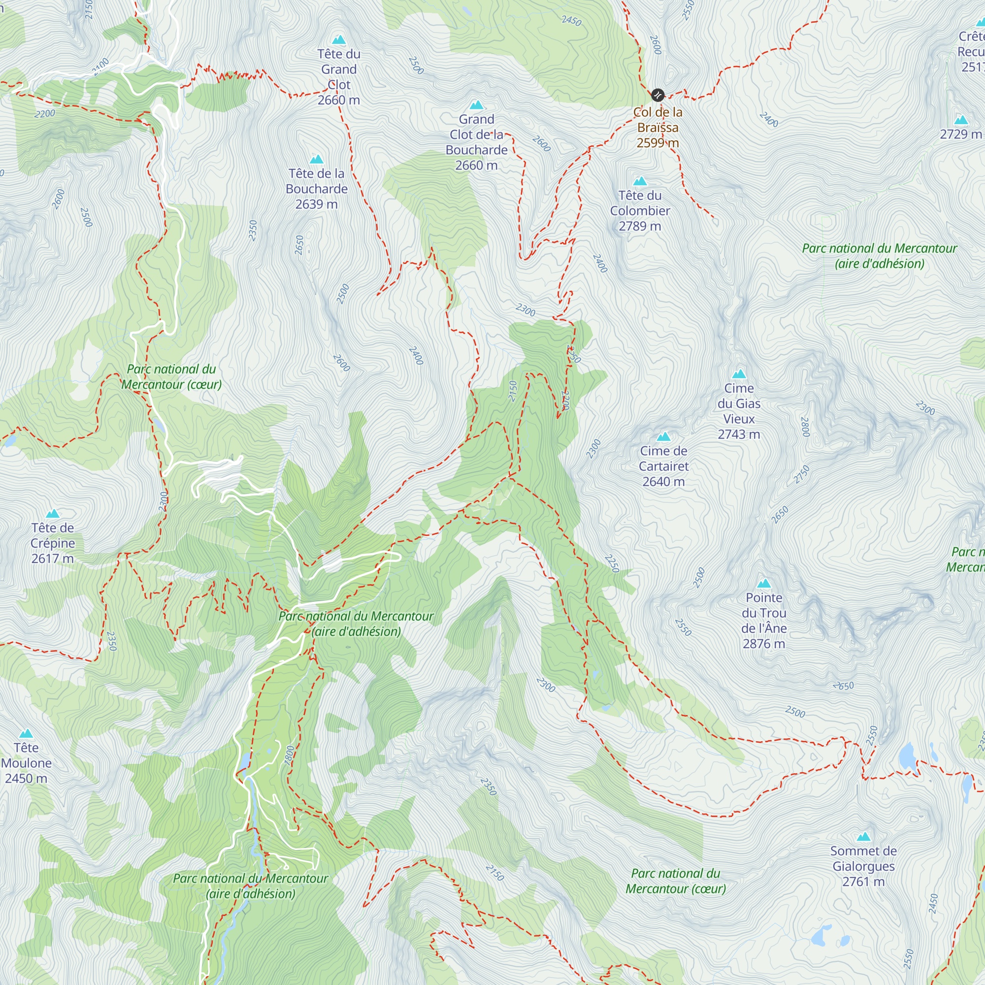 Gîte de Sanguinière map