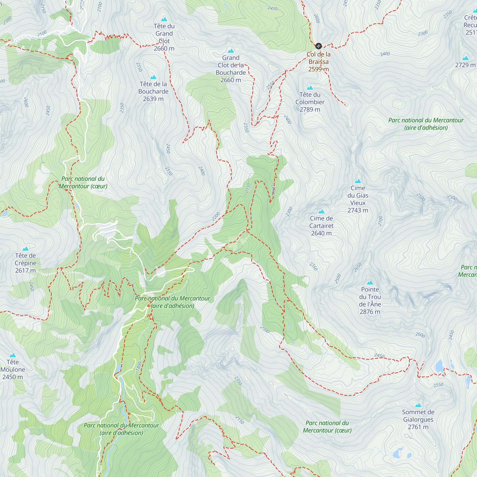 Gîte de Sanguinière map