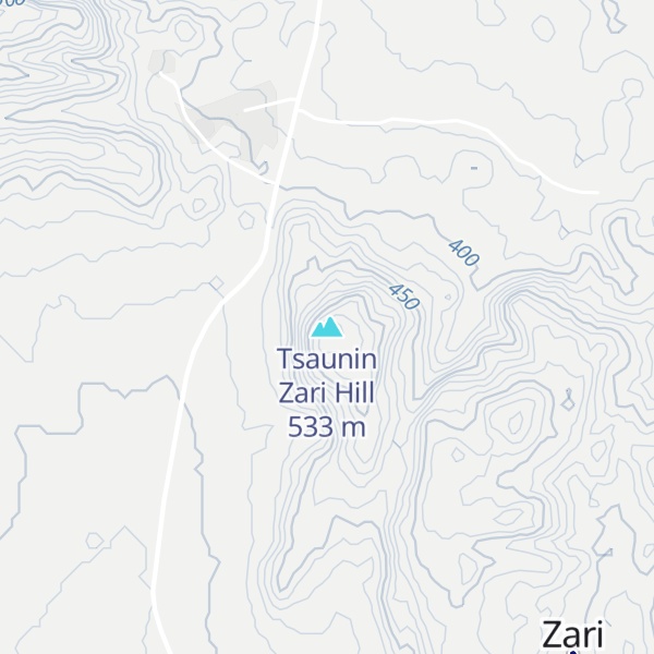 Map of Tsaunin Zari Hill