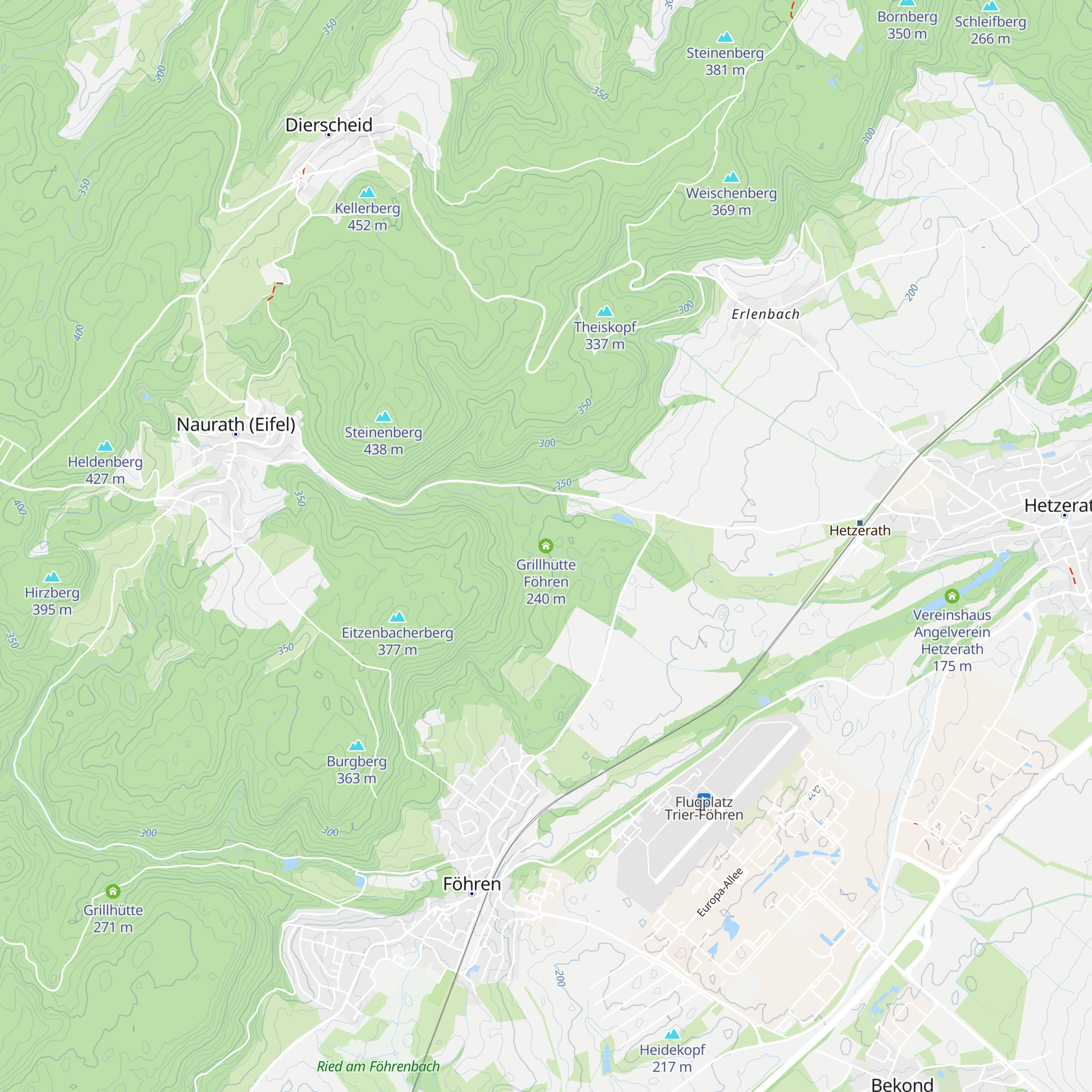 Grillhütte Föhren map
