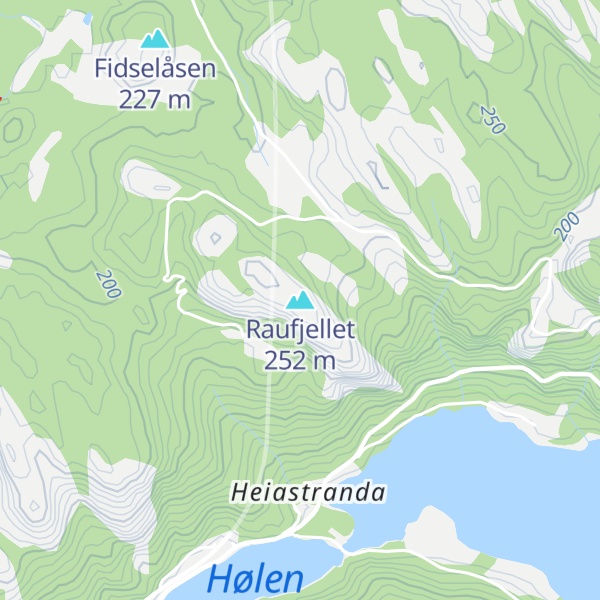 Map of Raufjellet