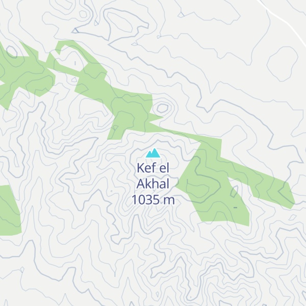 Map of Kef el Akhal