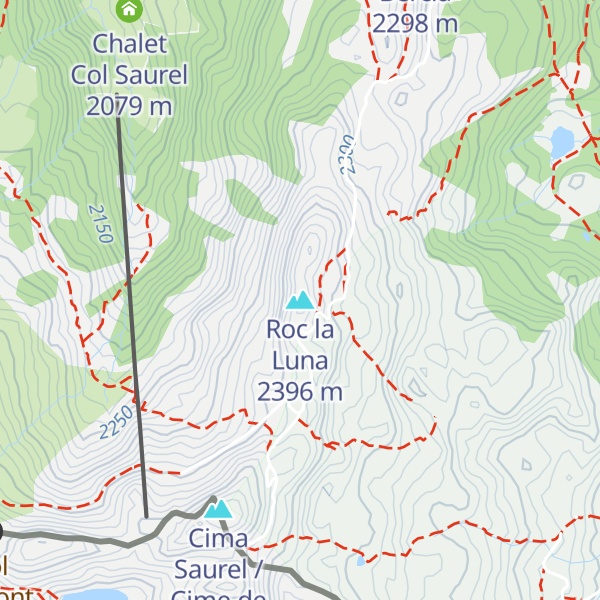Map of Roc la Luna