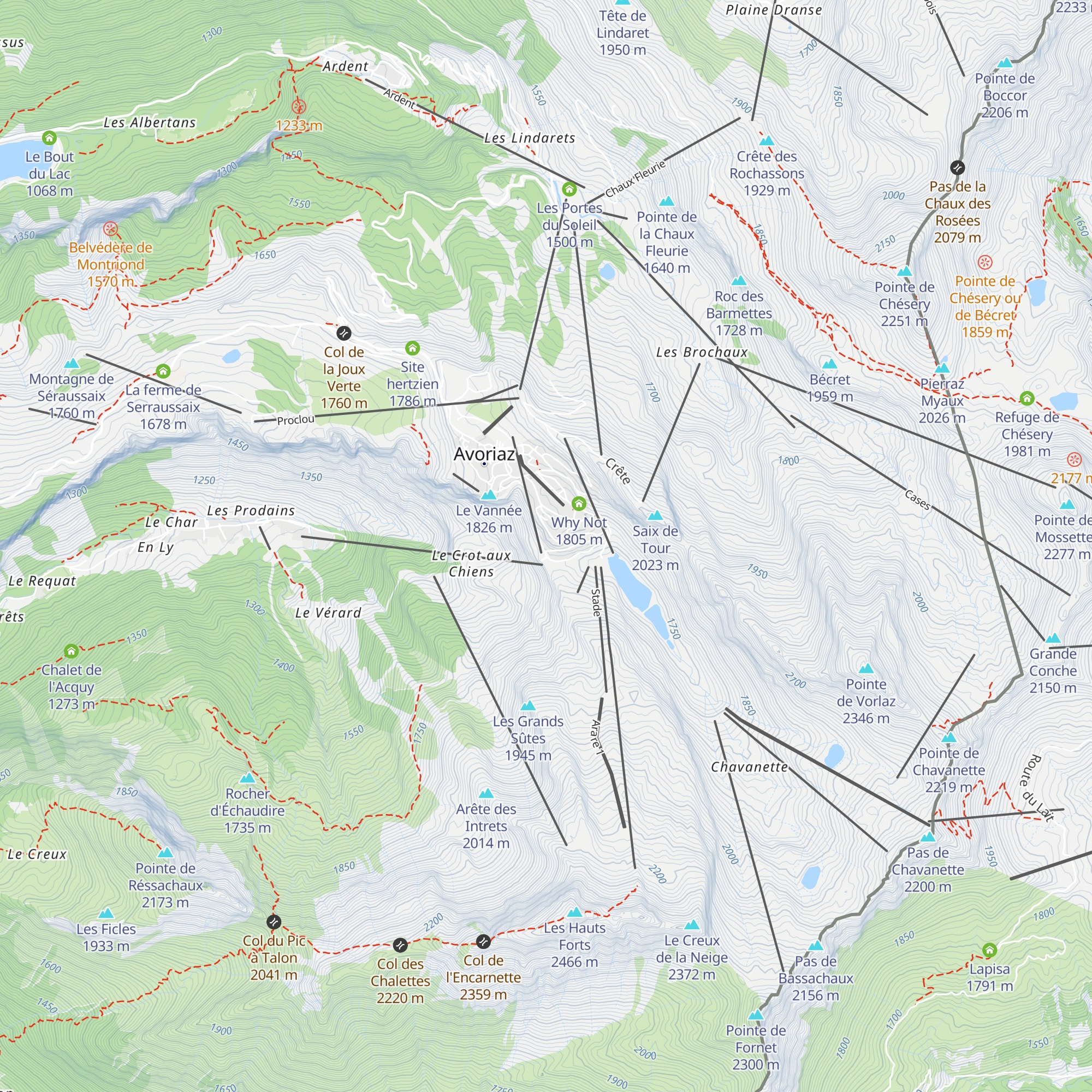 La Tanière map