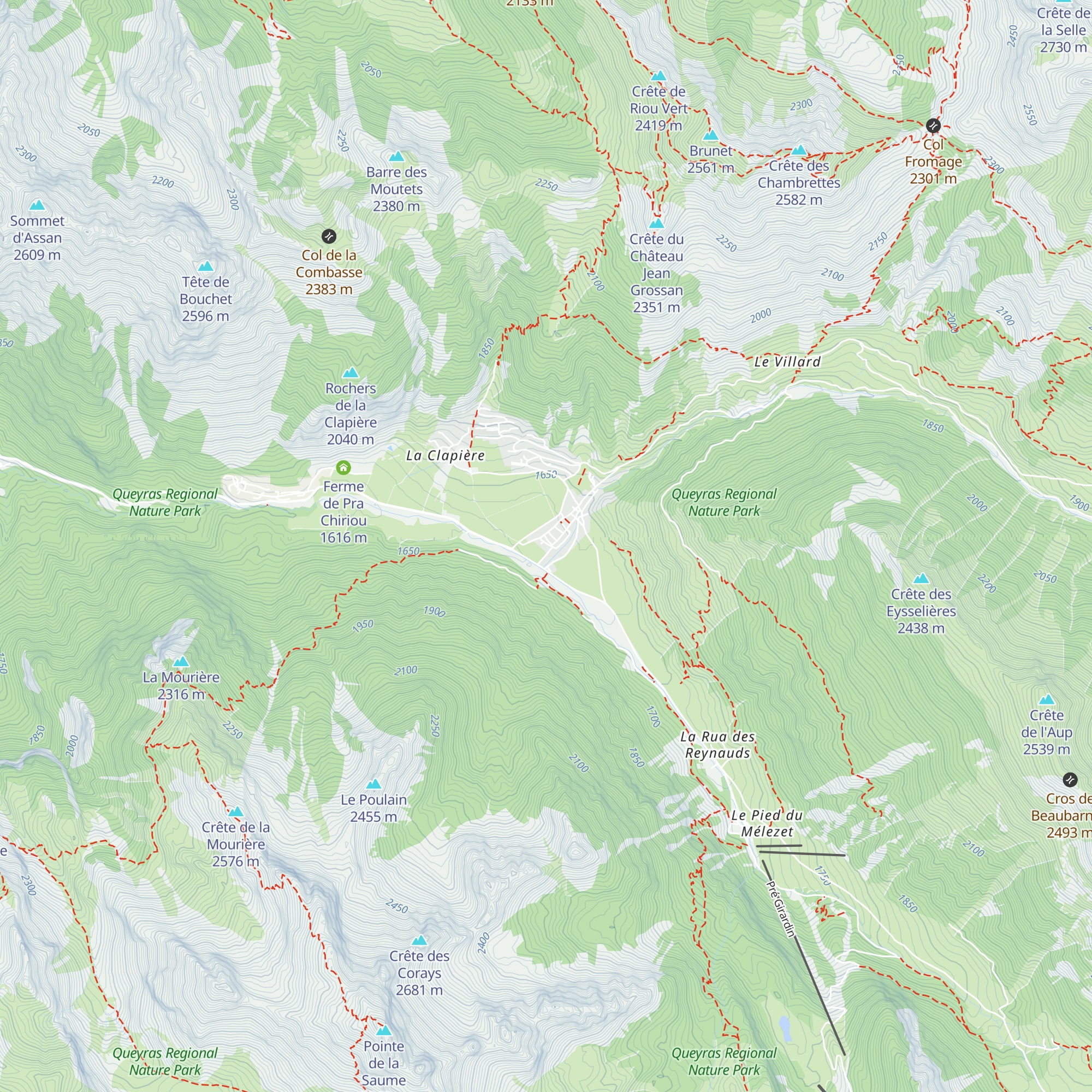 Gîte-Auberge Les Baladins map