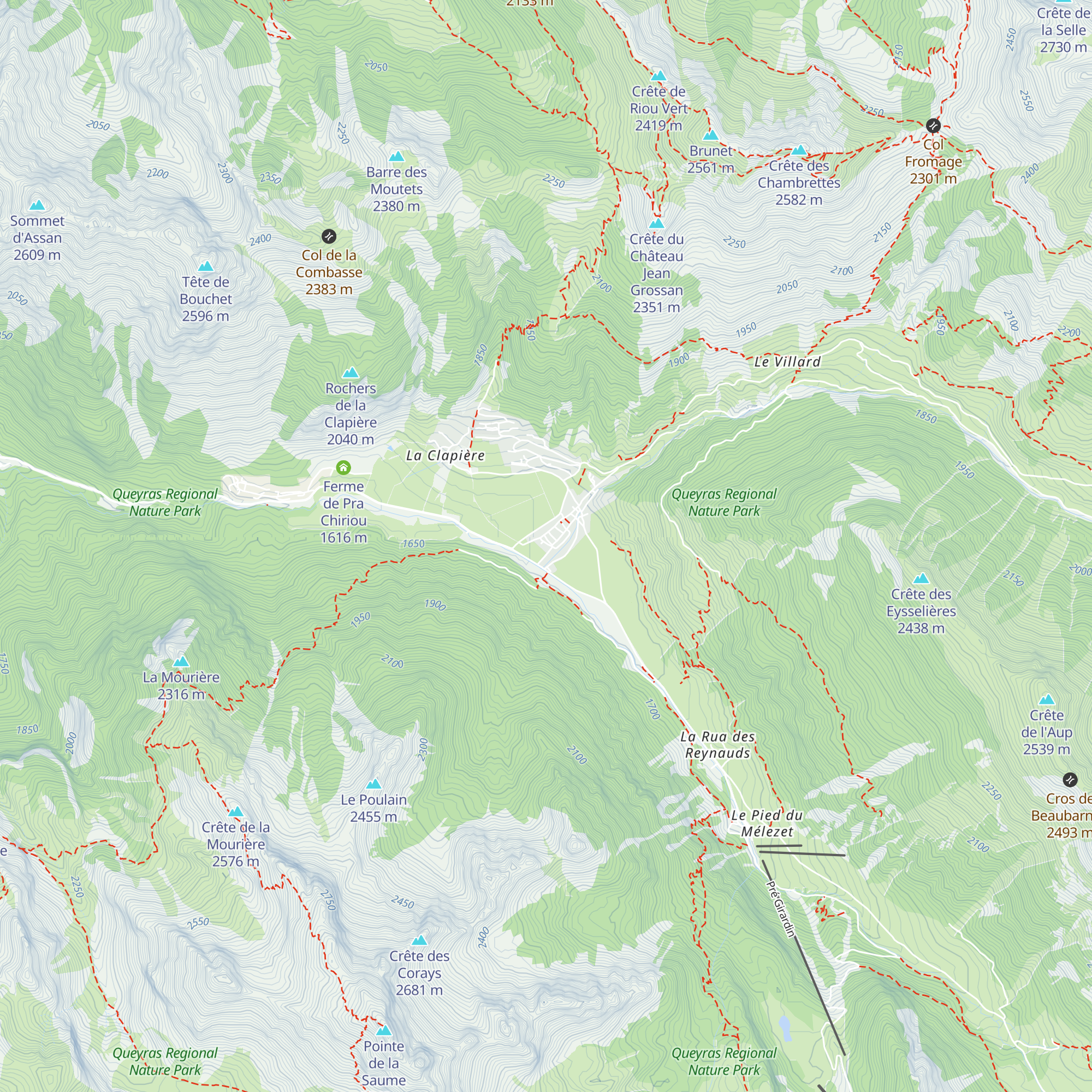 Gîte-Auberge Les Baladins map
