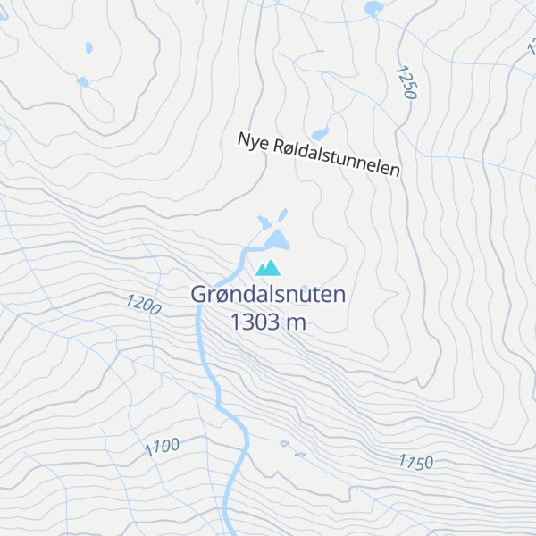 Map of Grøndalsnuten