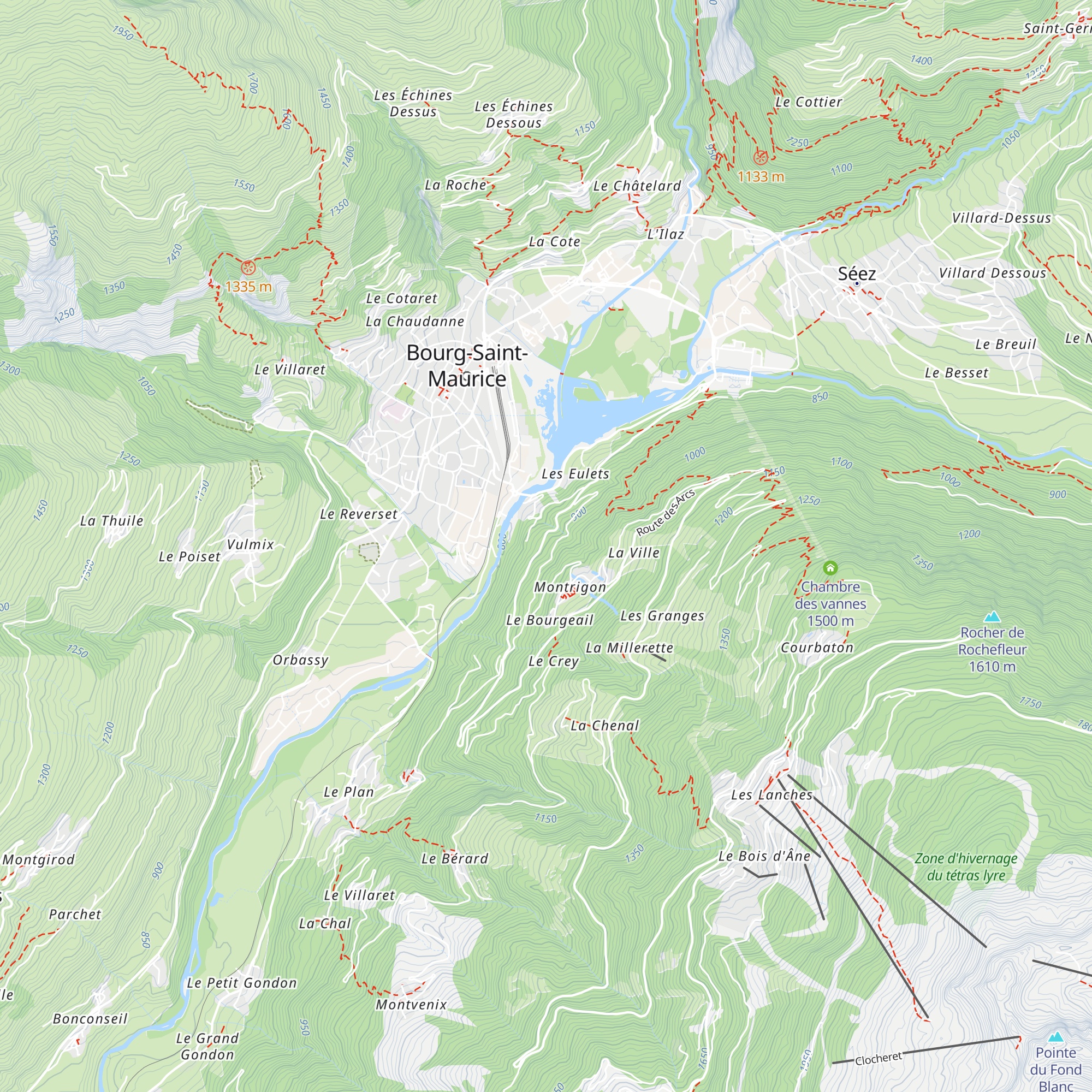 La Moratte map