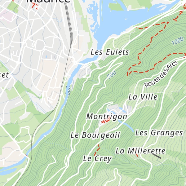 Map of La Moratte