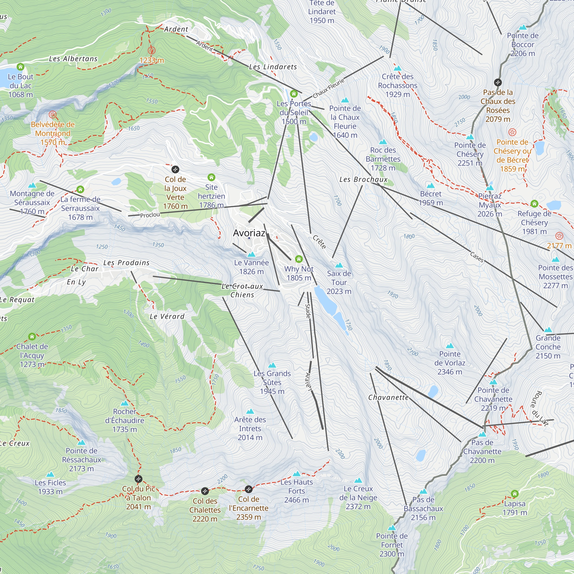 Les Trappeurs map