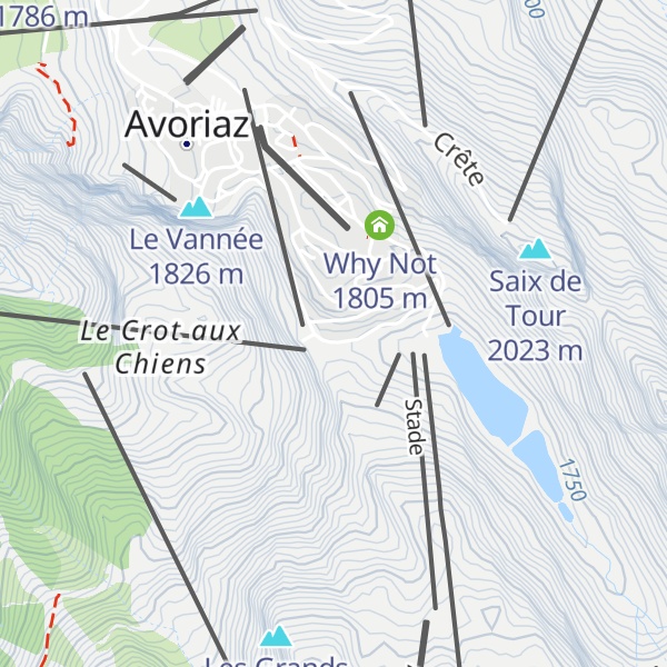Map of Les Trappeurs