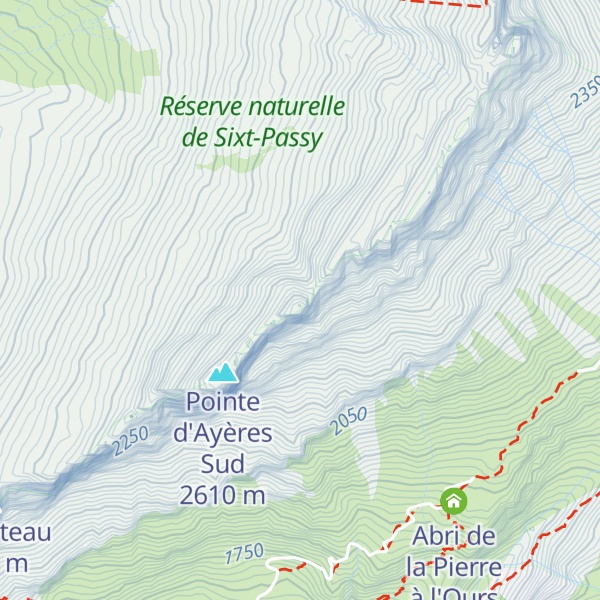 Map of Pointes d'Ayères Nord