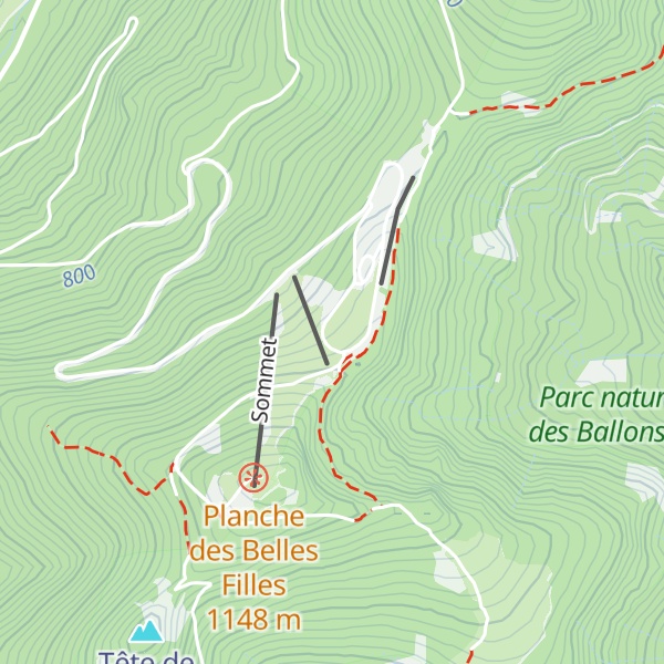 Map of Refuge de la Haute Planche