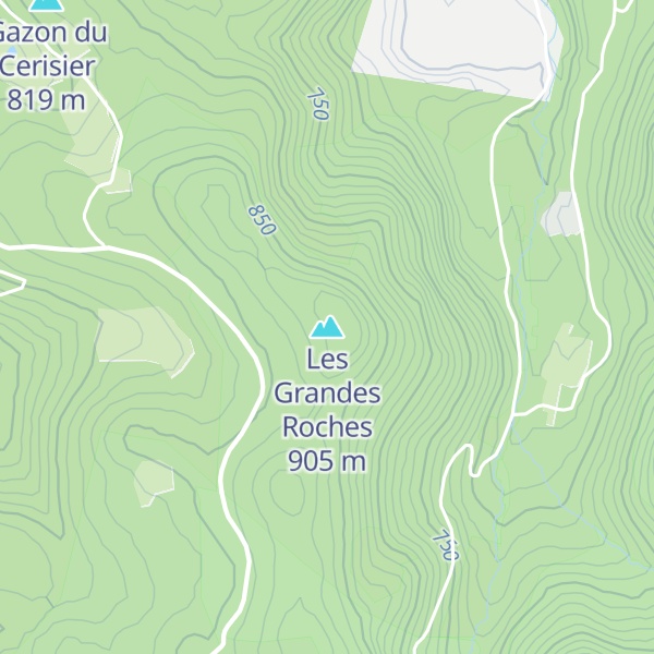 Map of Les Grandes Roches