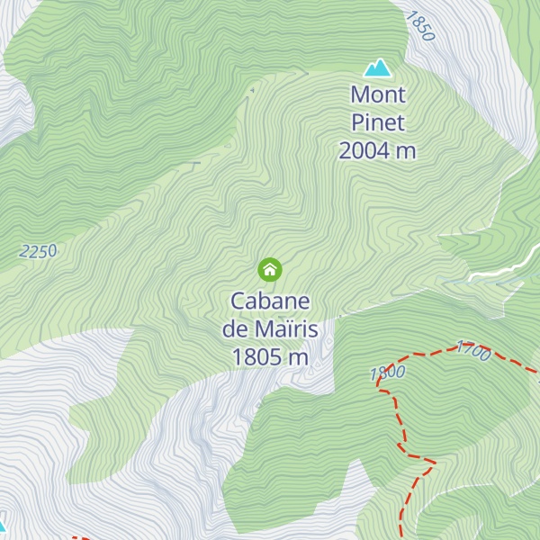 Map of Cabane de Maïris