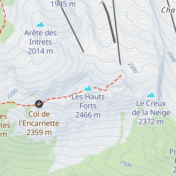 Map of Les Hauts Forts