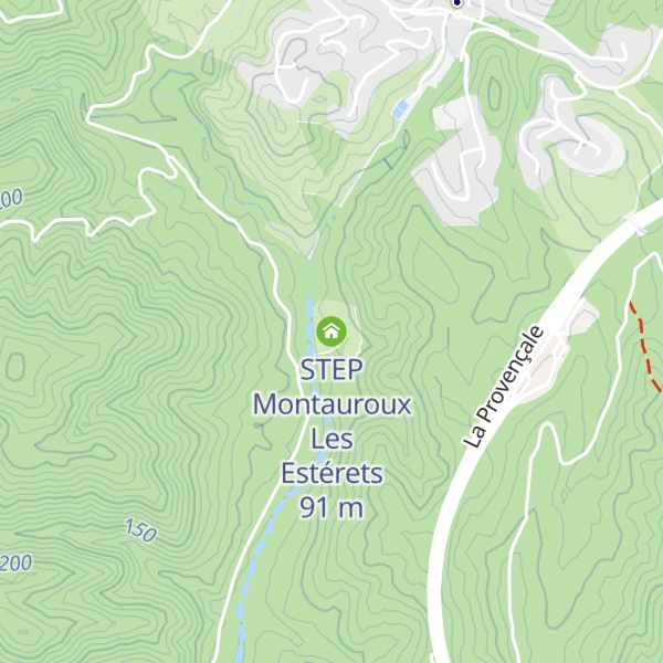 Map of STEP Montauroux Les Estérets
