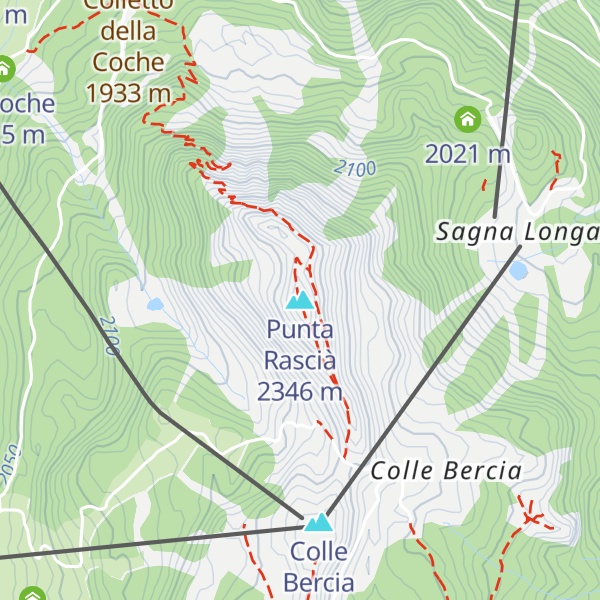 Map of Punta Rascià