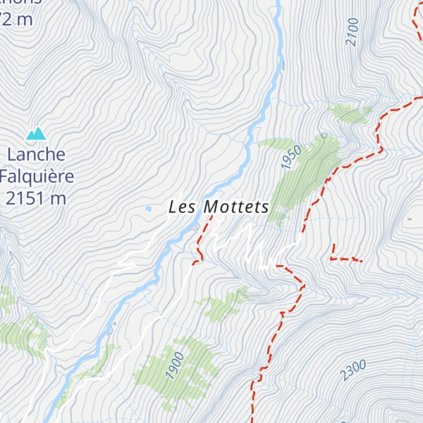 Map of Refuge des Mottets