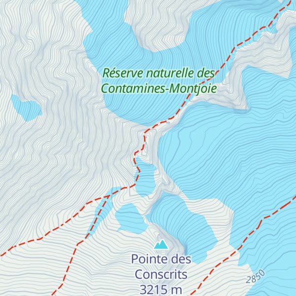 Map of Aiguille de la Bérangère