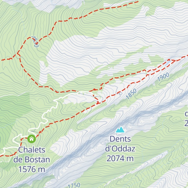 Map of Refuge de Bostan