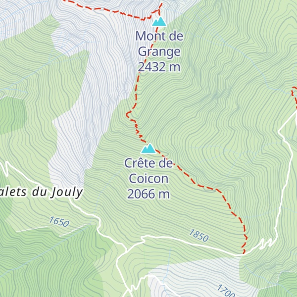 Map of Crête de Coicon