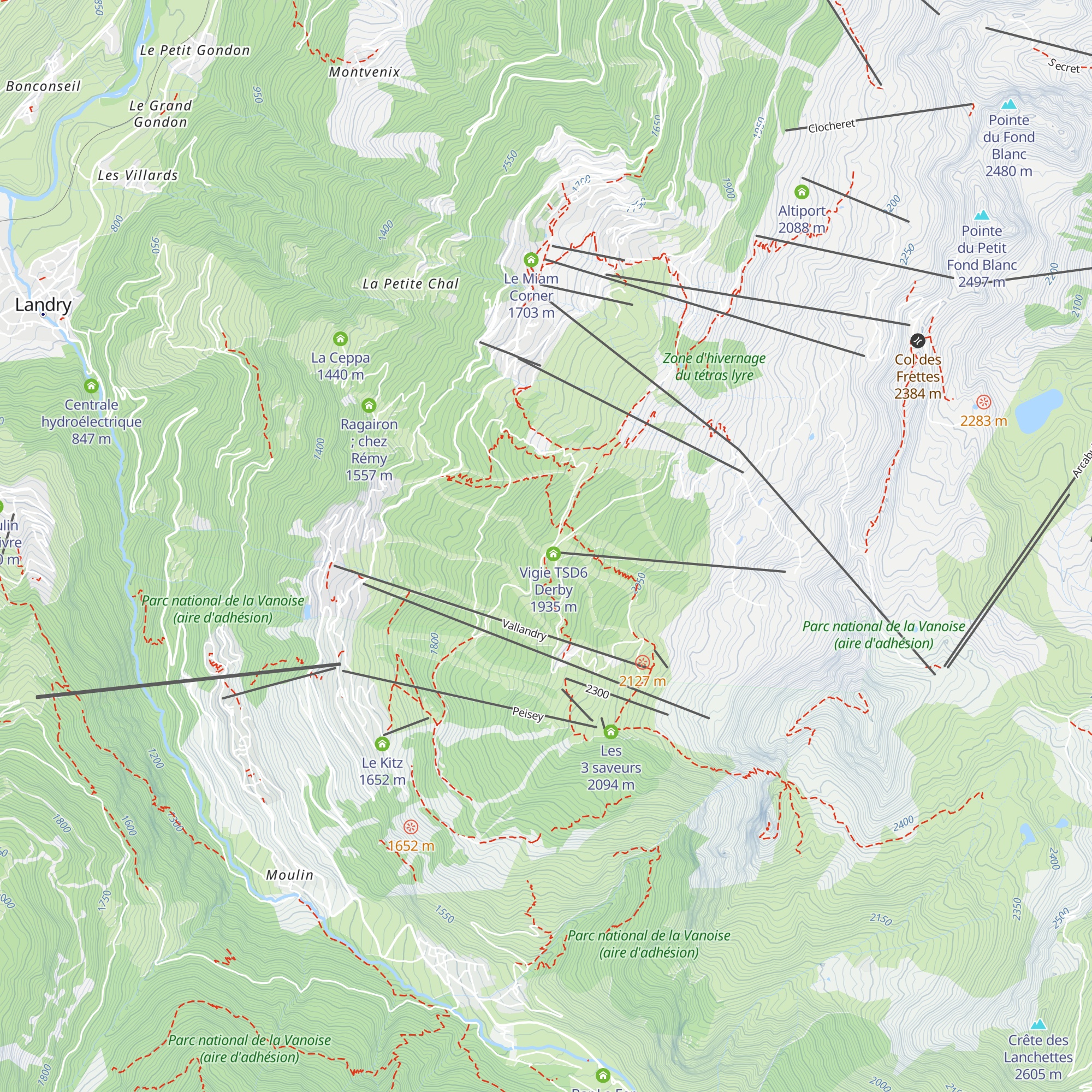 La Fragola di neve map