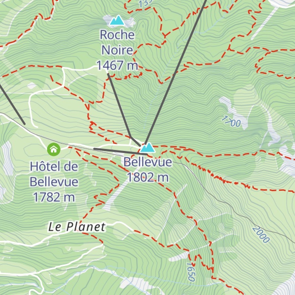 Map of Bellevue