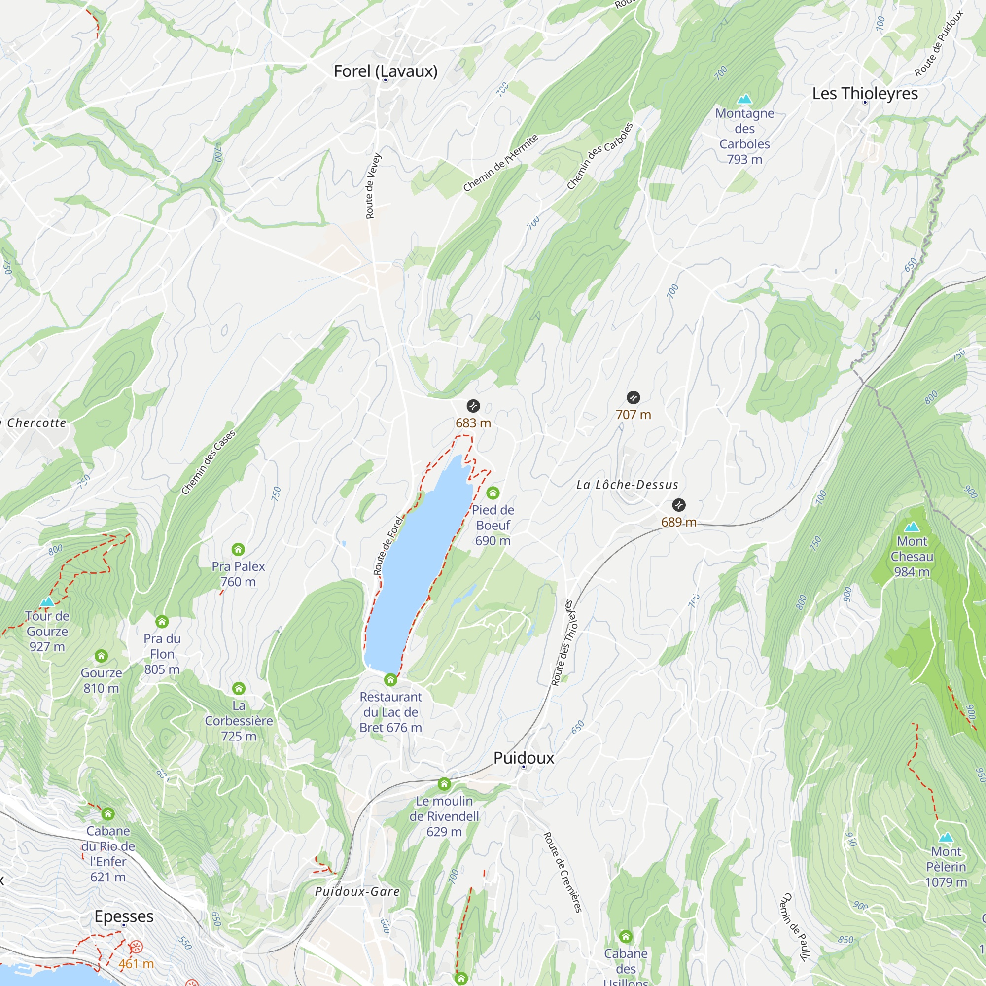 Pied de Boeuf map