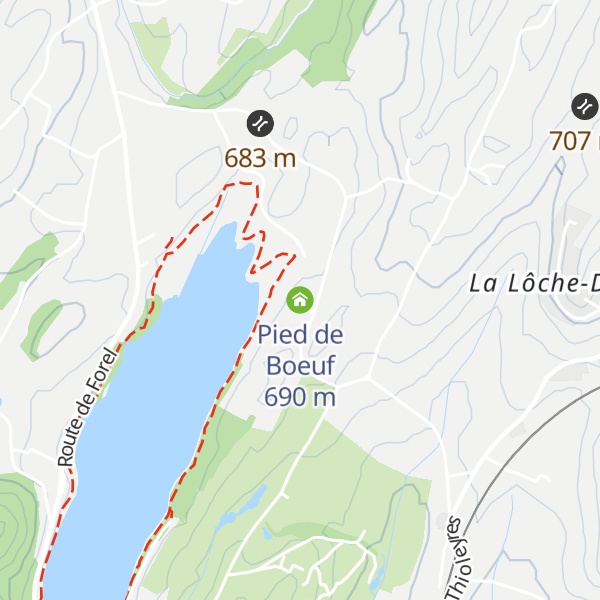 Map of Pied de Boeuf