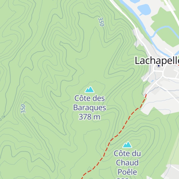 Map of Côte des Baraques