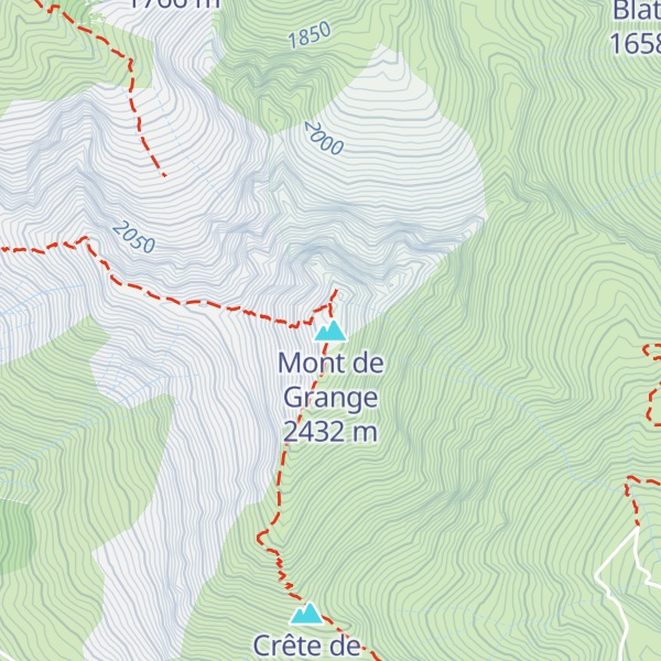 Map of Mont de Grange