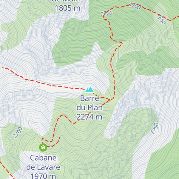 Map of Barre du Plan