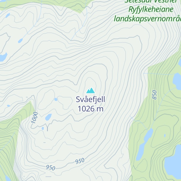 Map of Svåefjell