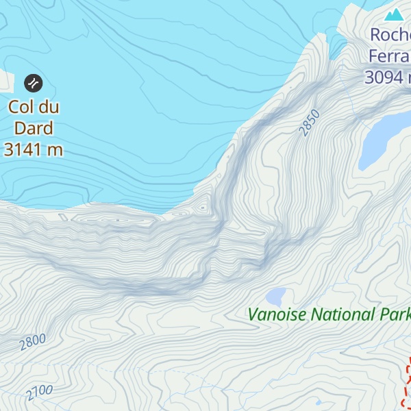 Map of Mont Pelve