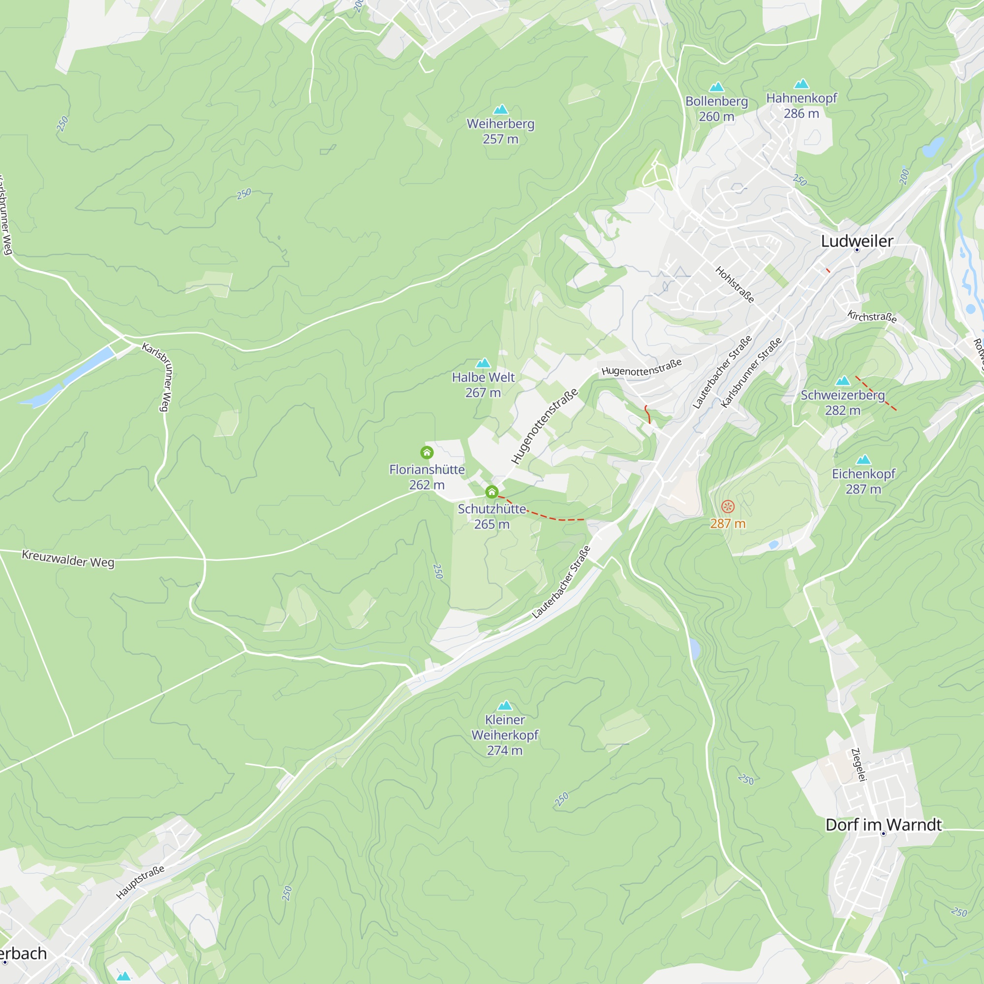 Schutzhütte map