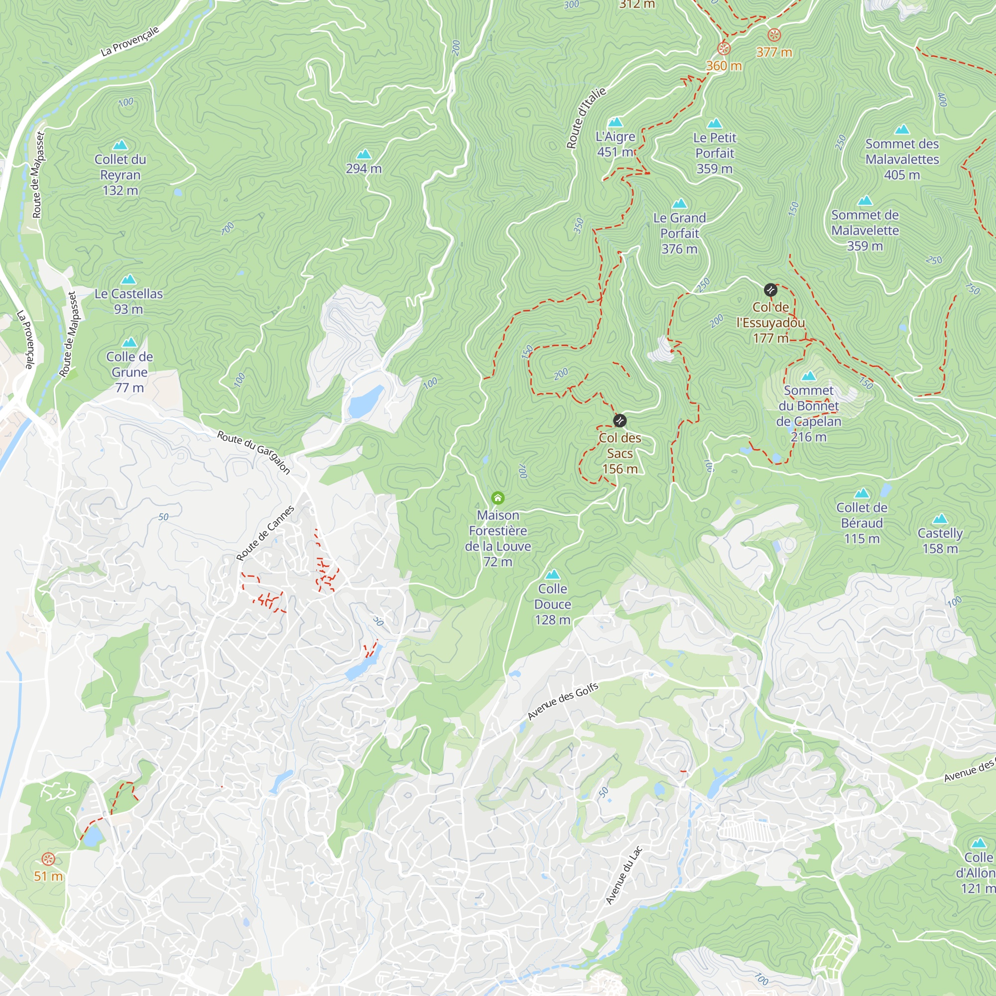 Maison Forestière de la Louve map