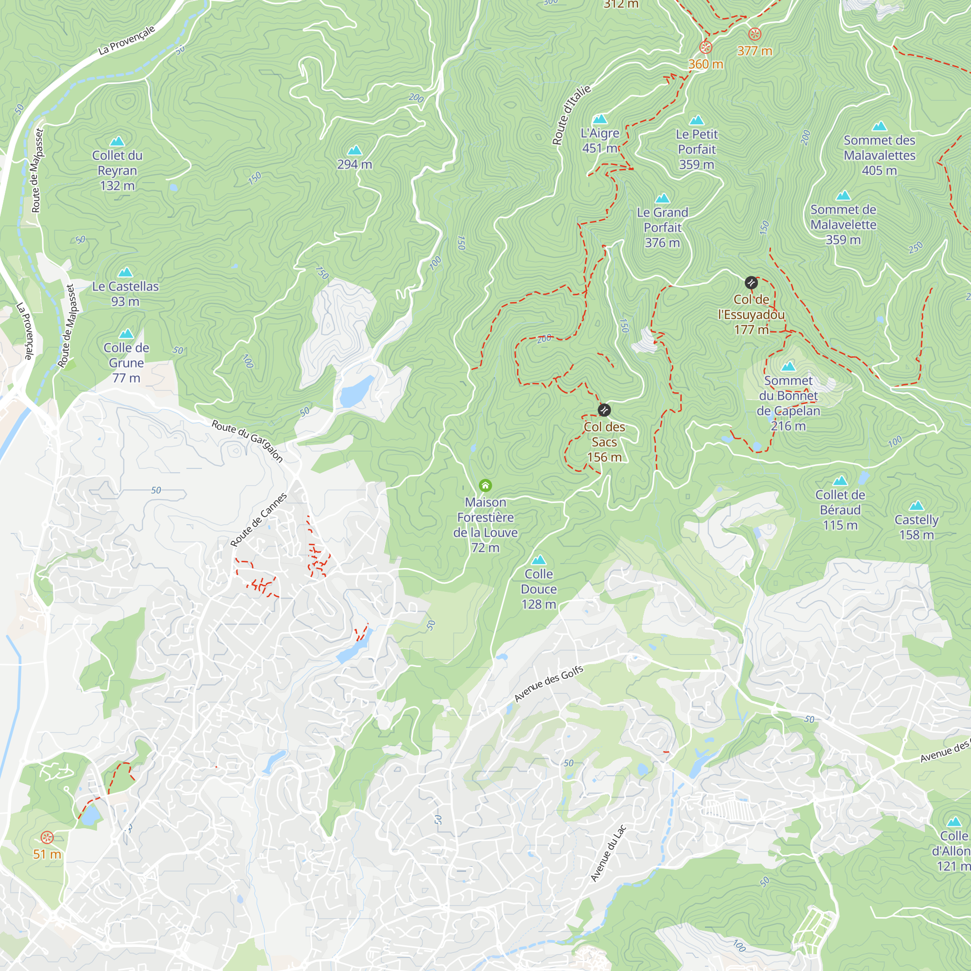 Maison Forestière de la Louve map