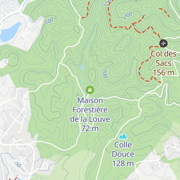 Map of Maison Forestière de la Louve