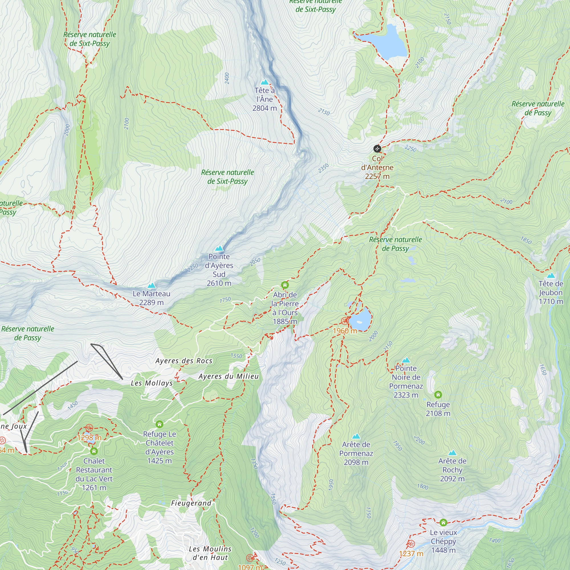 Abri de la Pierre à l'Ours map