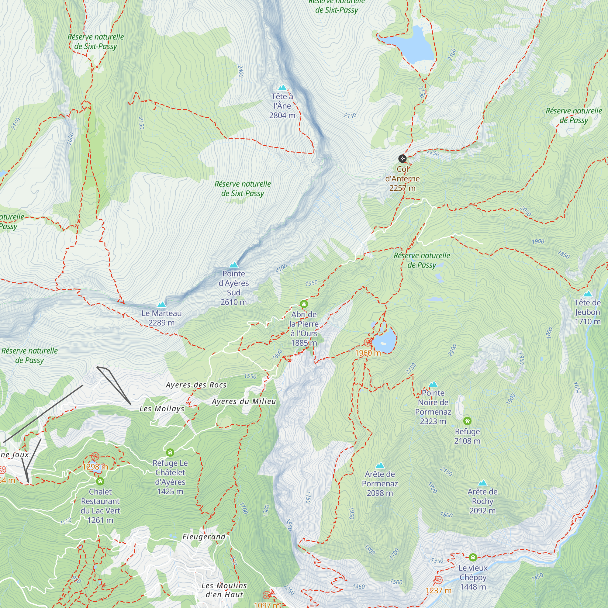 Abri de la Pierre à l'Ours map
