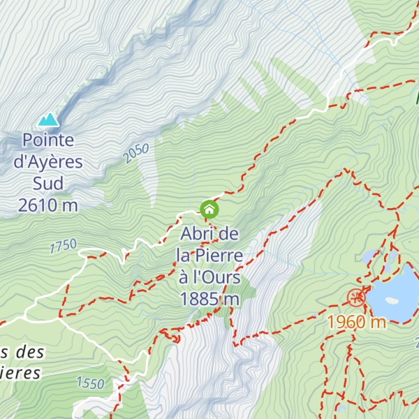 Map of Abri de la Pierre à l'Ours