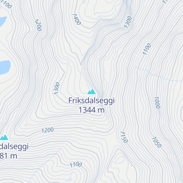 Map of Friksdalseggi