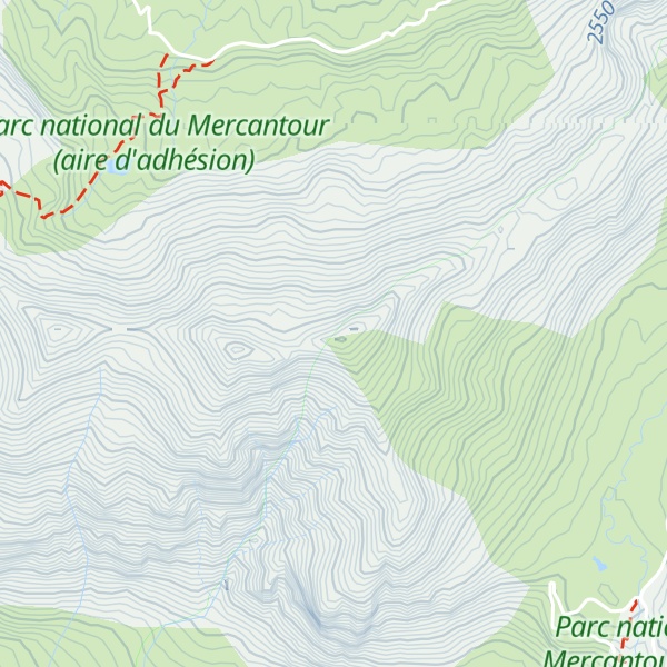 Map of Caire Brun - Antécime Est