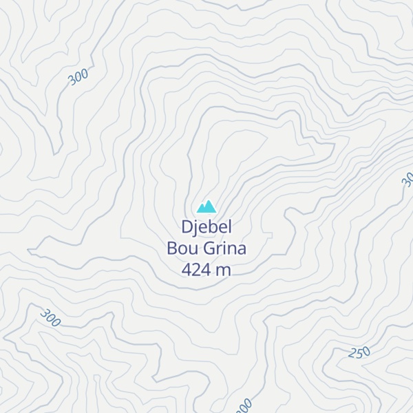 Map of Djebel Bou Grina