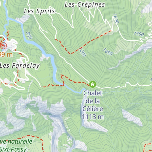 Map of Chalet des Pellys de Serai